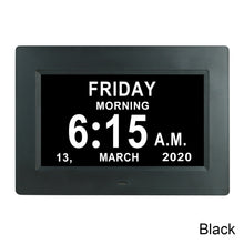 Load image into Gallery viewer, 7 Inch Digital Electronic Clock DDC-7010 Photo Frame Intelligent Electronic Alarm Clock Calendar Elderly Medicine Reminder Automatically Adjust Brightness