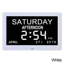 Load image into Gallery viewer, 8 Inch Digital Electronic Clock DDC-8001 Photo Frame Intelligent Electronic Alarm Clock Calendar Elderly Medicine Reminder Automatically Adjust Brightness