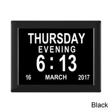 Load image into Gallery viewer, 8 Inch Digital Electronic Clock DDC-8005 Photo Frame Intelligent Electronic Alarm Clock Calendar Elderly Medicine Reminder Automatically Adjust Brightness