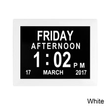 Load image into Gallery viewer, 8 Inch Digital Electronic Clock DDC-8005 Photo Frame Intelligent Electronic Alarm Clock Calendar Elderly Medicine Reminder Automatically Adjust Brightness