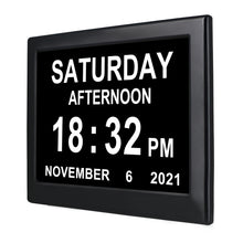 Load image into Gallery viewer, 8 Inch Digital Electronic Clock DDC-8008 Photo Frame Intelligent Electronic Alarm Clock Calendar Elderly Medicine Reminder Automatically Adjust Brightness
