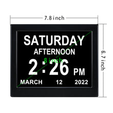 Load image into Gallery viewer, 8 Inch Digital Electronic Clock DDC-8008 Photo Frame Intelligent Electronic Alarm Clock Calendar Elderly Medicine Reminder Automatically Adjust Brightness