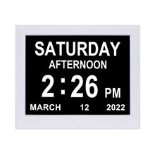 Load image into Gallery viewer, 8 Inch Digital Electronic Clock DDC-8008 Photo Frame Intelligent Electronic Alarm Clock Calendar Elderly Medicine Reminder Automatically Adjust Brightness
