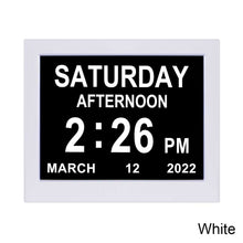 Load image into Gallery viewer, 8 Inch Digital Electronic Clock DDC-8008 Photo Frame Intelligent Electronic Alarm Clock Calendar Elderly Medicine Reminder Automatically Adjust Brightness