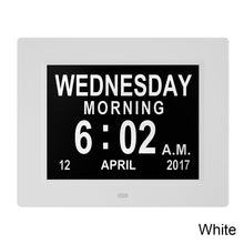 Load image into Gallery viewer, 8 Inch Digital Electronic Clock DDC-8010 Photo Frame Intelligent Electronic Alarm Clock Calendar Elderly Medicine Reminder Automatically Adjust Brightness
