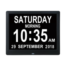 Load image into Gallery viewer, 8.7 Inch Digital Electronic Clock DDC-8006 Photo Frame Intelligent Electronic Alarm Clock Calendar Elderly Medicine Reminder Automatically Adjust Brightness