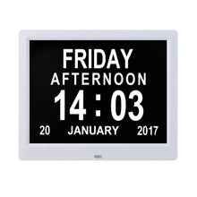 Load image into Gallery viewer, 8.7 Inch Digital Electronic Clock DDC-8006 Photo Frame Intelligent Electronic Alarm Clock Calendar Elderly Medicine Reminder Automatically Adjust Brightness