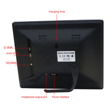 Load image into Gallery viewer, 8.7 Inch Digital Electronic Clock DDC-8006 Photo Frame Intelligent Electronic Alarm Clock Calendar Elderly Medicine Reminder Automatically Adjust Brightness