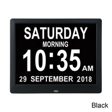 Load image into Gallery viewer, 8.7 Inch Digital Electronic Clock DDC-8006 Photo Frame Intelligent Electronic Alarm Clock Calendar Elderly Medicine Reminder Automatically Adjust Brightness