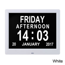 Load image into Gallery viewer, 8.7 Inch Digital Electronic Clock DDC-8006 Photo Frame Intelligent Electronic Alarm Clock Calendar Elderly Medicine Reminder Automatically Adjust Brightness
