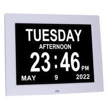 Load image into Gallery viewer, 8.7 Inch Digital Electronic Clock DDC-8007 Photo Frame Intelligent Electronic Alarm Clock Calendar Elderly Medicine Reminder Automatically Adjust Brightness