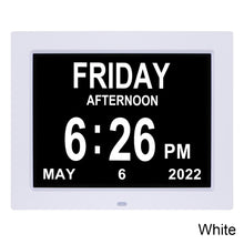 Load image into Gallery viewer, 8.7 Inch Digital Electronic Clock DDC-8007 Photo Frame Intelligent Electronic Alarm Clock Calendar Elderly Medicine Reminder Automatically Adjust Brightness