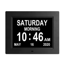 Load image into Gallery viewer, 8.7 Inch Digital Electronic Clock DDC-8710 Photo Frame Intelligent Electronic Alarm Clock Calendar Elderly Medicine Reminder Automatically Adjust Brightness