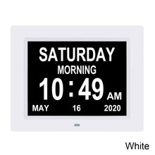 Load image into Gallery viewer, 8.7 Inch Digital Electronic Clock DDC-8710 Photo Frame Intelligent Electronic Alarm Clock Calendar Elderly Medicine Reminder Automatically Adjust Brightness