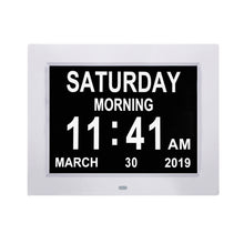 Load image into Gallery viewer, 10 Inch Digital Electronic Clock DDC-1010 Photo Frame Intelligent Electronic Alarm Clock Calendar Elderly Medicine Reminder Automatically Adjust Brightness