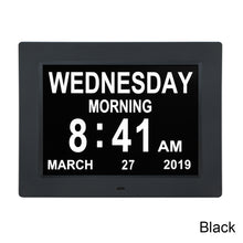 Load image into Gallery viewer, 10 Inch Digital Electronic Clock DDC-1010 Photo Frame Intelligent Electronic Alarm Clock Calendar Elderly Medicine Reminder Automatically Adjust Brightness