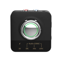 Load image into Gallery viewer, Bluetooth 5.0 Audio Receiver LDAC AAC 3D Wireless Adapter Dongle 3.5mm Jack Aux RCA Handsfree For Car kit Speaker BT transmitter