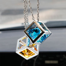Load image into Gallery viewer, Car Rear View Mirror Decoration Pendant Crystals Cube Car Charms Automobile Ornaments Hanging Interior Suspension