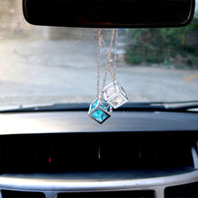 Load image into Gallery viewer, Car Rear View Mirror Decoration Pendant Crystals Cube Car Charms Automobile Ornaments Hanging Interior Suspension