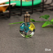 Load image into Gallery viewer, Car Interior Rear Mirror Pendant Luminous Dried Flower Butterfly Glass Ball Car Craft Decoration Pendant Car Decor Accessories
