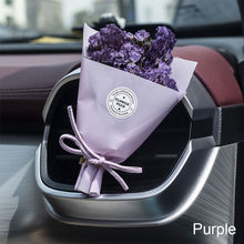 Load image into Gallery viewer, Car Perfume Air Vent Clip Mini Dried Flowers Bouquet Bouquet Eternal Flower Car Accessories Interior Ornament