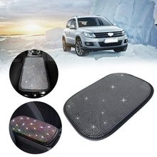 Load image into Gallery viewer, Car Armrest Cover Rhinestone Bling Auto Center Console Protective Cushion Pad For Car Interior Accessories Women Girl