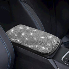 Load image into Gallery viewer, Car Armrest Cover Rhinestone Bling Auto Center Console Protective Cushion Pad For Car Interior Accessories Women Girl