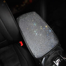 Load image into Gallery viewer, Car Armrest Cover Rhinestone Bling Auto Center Console Protective Cushion Pad For Car Interior Accessories Women Girl