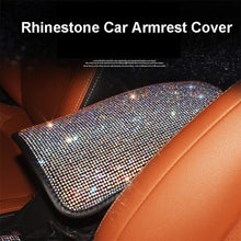 Load image into Gallery viewer, Car Armrest Cover Rhinestone Bling Auto Center Console Protective Cushion Pad For Car Interior Accessories Women Girl
