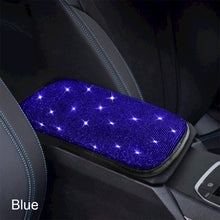 Load image into Gallery viewer, Car Armrest Cover Rhinestone Bling Auto Center Console Protective Cushion Pad For Car Interior Accessories Women Girl