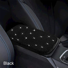 Load image into Gallery viewer, Car Armrest Cover Rhinestone Bling Auto Center Console Protective Cushion Pad For Car Interior Accessories Women Girl
