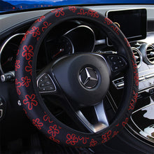 Load image into Gallery viewer, 37-38cm Steering Wheel Cover Flowers Print Car Steering Wheel Cover For Women Wheel Cover Anti-Slip Car Accessories