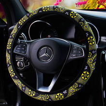Load image into Gallery viewer, 37-38cm Floral Print Bohemia Style Car-styling Steering Wheel Cover Car Interior Accessories