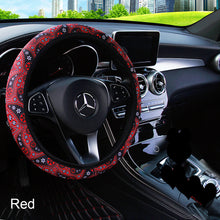 Load image into Gallery viewer, 37-38cm Floral Print Bohemia Style Car-styling Steering Wheel Cover Car Interior Accessories