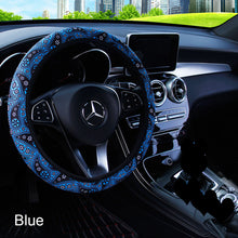 Load image into Gallery viewer, 37-38cm Floral Print Bohemia Style Car-styling Steering Wheel Cover Car Interior Accessories