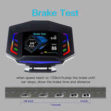 Load image into Gallery viewer, Car OBD2 Smart HUD Head Up Display With Ambient Light Slope Meter Air/Oil Temp Smart Gauge GPS Speed Driving Distance