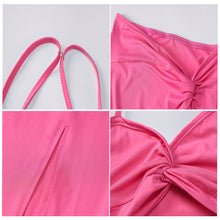 Load image into Gallery viewer, Open Back Off Shoulder Lowcut Hollow Sexy Strap Tube Top + Slim Slit Long Skirt Set