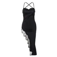 Load image into Gallery viewer, Sexy Off Shoulder Open Back Women Summer Fashion Slim Lace-trim Wrap Skirt Slip Dress