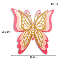 Load image into Gallery viewer, 3D Four-Layer Hollow Butterfly Wall Sticker Wedding Decoration Festival Home Decor Wallpaper Pearl Paper Butterflies Stickers