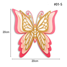 Load image into Gallery viewer, 3D Four-Layer Hollow Butterfly Wall Sticker Wedding Decoration Festival Home Decor Wallpaper Pearl Paper Butterflies Stickers