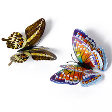 Load image into Gallery viewer, 12Pcs Luminous Double Layer 3D Butterfly Wall Stickers Home Room Decor Butterflies For Wedding Decoration Magnet Fridge Decals
