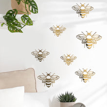 Load image into Gallery viewer, 12Pcs 3D Hollow Bee Wall Sticker For Home Decoration DIY Wall Stickers For Kids Rooms Party Wedding Decor