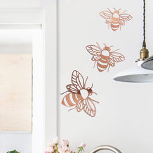 Load image into Gallery viewer, 12Pcs 3D Hollow Bee Wall Sticker For Home Decoration DIY Wall Stickers For Kids Rooms Party Wedding Decor