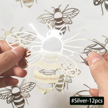 Load image into Gallery viewer, 12Pcs 3D Hollow Bee Wall Sticker For Home Decoration DIY Wall Stickers For Kids Rooms Party Wedding Decor