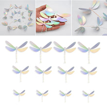 Load image into Gallery viewer, 12Pcs 3D Hollow Dragonfly Wall Sticker For Home Decoration DIY Wall Stickers For Kids Rooms Party Wedding Decor
