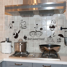 Load image into Gallery viewer, Kitchen Wall Stickers Coffee Sweet Food DIY Wall Art Decal Decoration Oven Dining Hall Wallpapers PVC Wall Decals/Adhesive