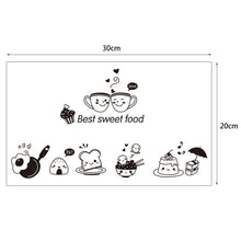 Load image into Gallery viewer, Kitchen Wall Stickers Coffee Sweet Food DIY Wall Art Decal Decoration Oven Dining Hall Wallpapers PVC Wall Decals/Adhesive