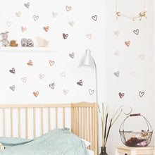 Load image into Gallery viewer, Boho Hearts Creative Wall Sticker For Children Baby Girls Boys Room Nursery Wall Art Decals Vinyl Mural Kids Bedroom Home Decor
