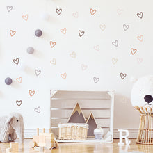 Load image into Gallery viewer, Boho Hearts Creative Wall Sticker For Children Baby Girls Boys Room Nursery Wall Art Decals Vinyl Mural Kids Bedroom Home Decor