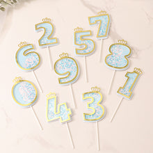 Load image into Gallery viewer, Happy birthday Number 0-9 Acrylic Cake Topper Resuable Topper Cupcake Dessert Party Decor Supplies